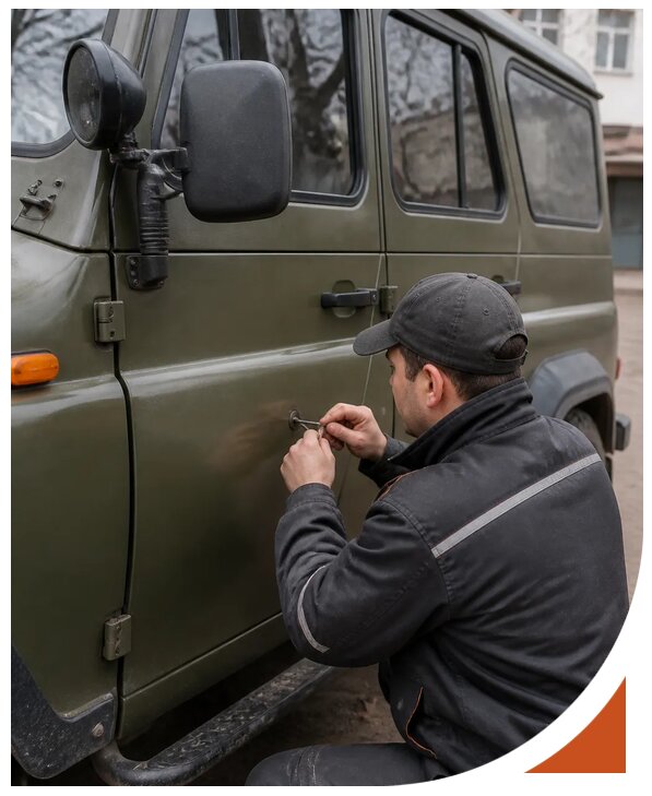 Профессиональное вскрытие автомобиля УАЗ без повреждений в Ижевске